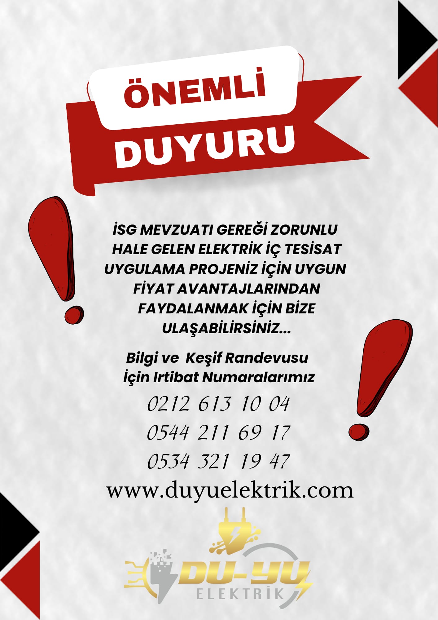 ELEKTRİK İÇ TESİSAT UYGULAMA PROJESİ
